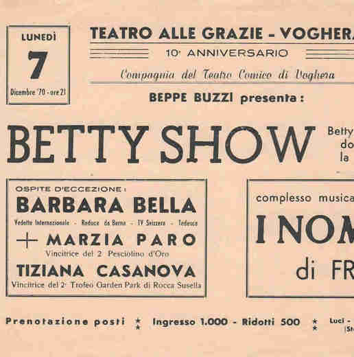 Betty Show: locandina