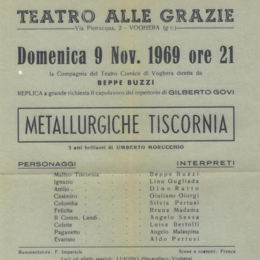 Metallurgiche Tiscornia: locandina