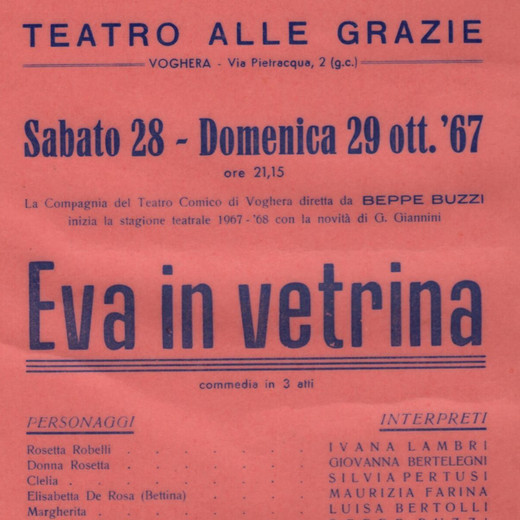 Eva in vetrina: locandina