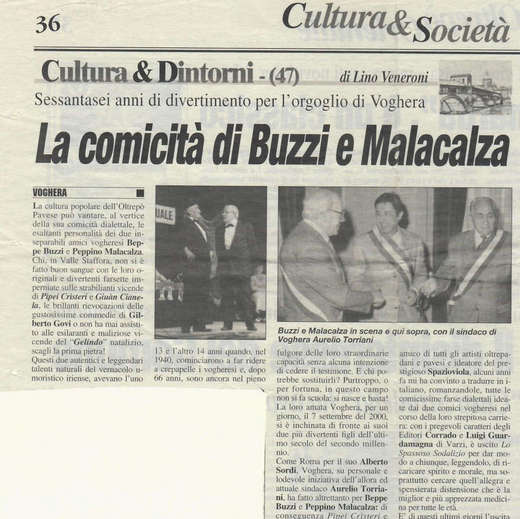 Ste atent a cui dü lì: Rassegna Stampa