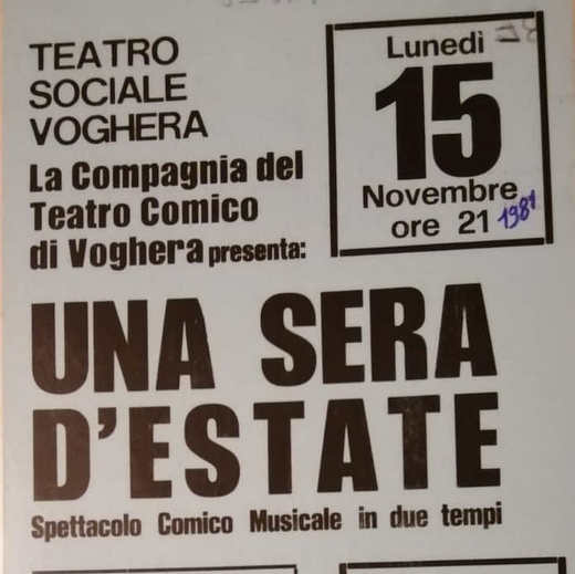 Una sera d’estate: locandina