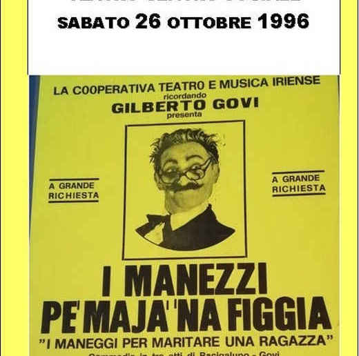 I manezzi pé majà ‘na figgia: locandina