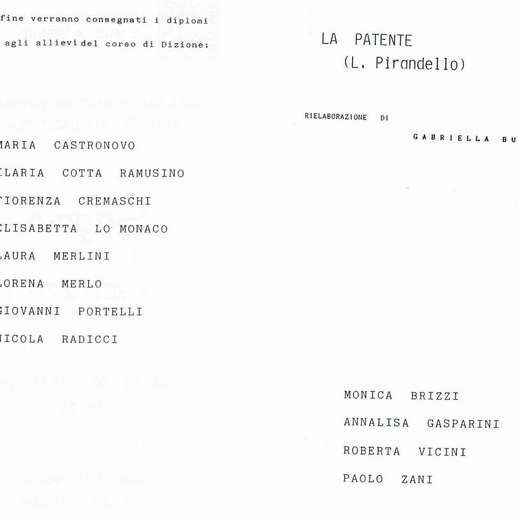 Saggio della scuola di Animazione Teatrale Albino Battegazzore: Locandina