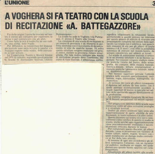 Apertura anno accademico 79/80: Rassegna Stampa